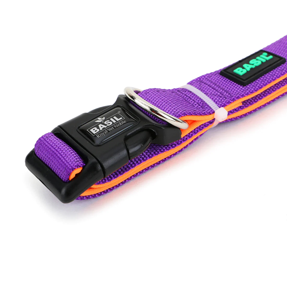 Basil Padded Adjustable Collar for Dogs & Puppies Purple