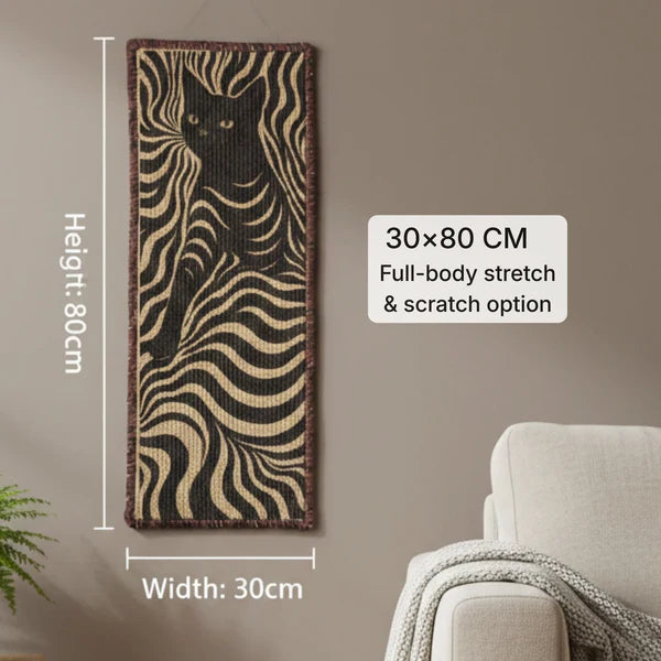 Catscart PawCanvas™ Runner Night Prowl Cat Scratcher 30x80cm