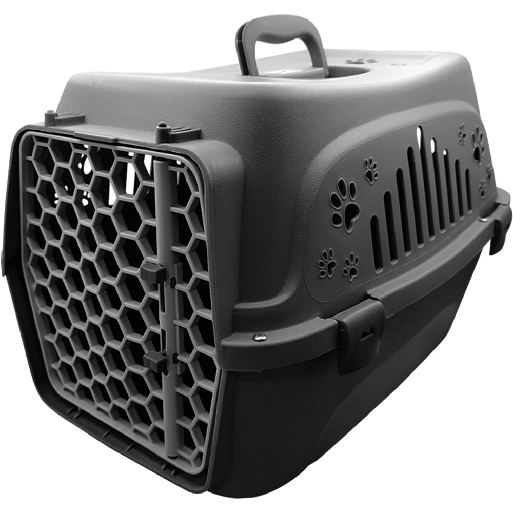 Tails Nation Fibre Cage in Double Assorted Colors with Plastic Door 40 cm X 32 cm x 30 cm