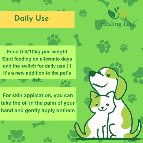 Healing Leaf Hemp Oil for Dogs and Cats 90ml