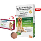 Zoetis Simparica Trio Dog Tick and Flea Control 3 Chewable Tablet For Large 20.1-40kg