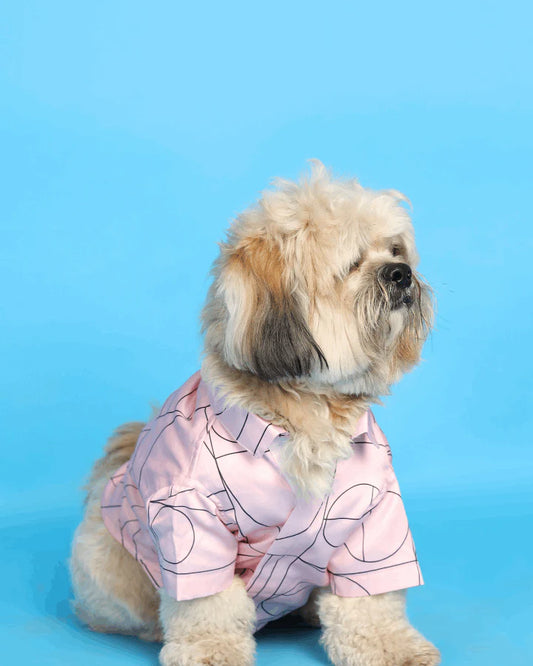 15 Furries Pink Satin Dog Shirt