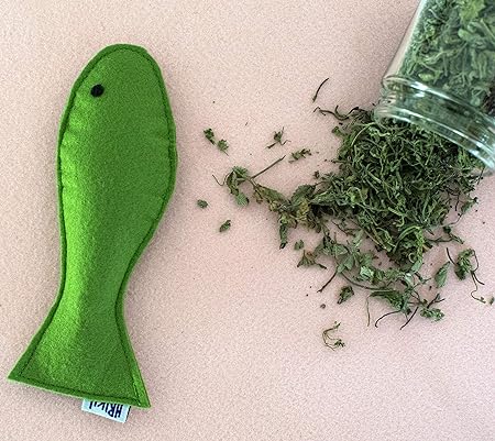 Hriku Catnip Toy Haritmatsya Green Fish M