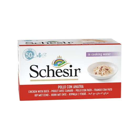 Schesir Chicken & Rice with Duck in Cooking Water 6pc x 50g