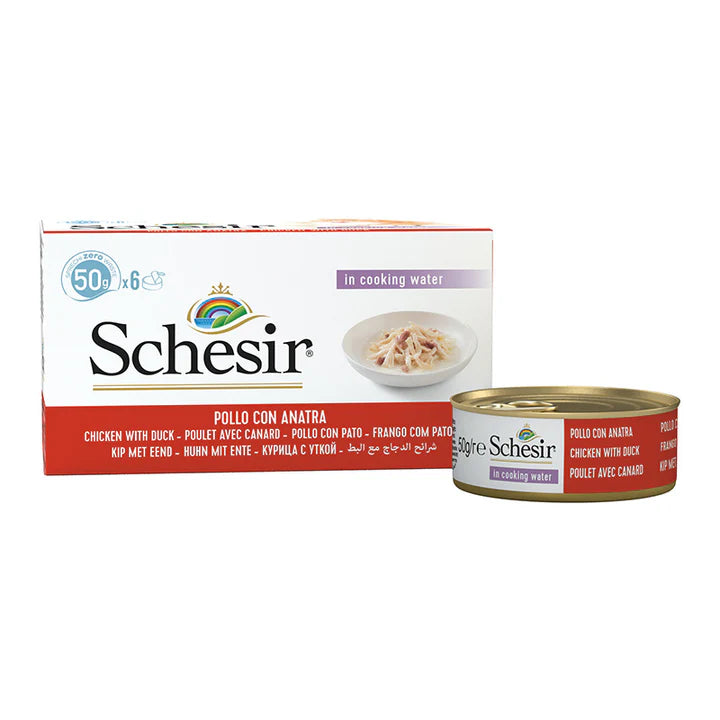 Schesir Chicken & Rice with Duck in Cooking Water 6pc x 50g