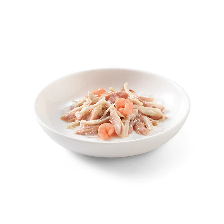 Schesir Tuna Whole Meat Chicken & Shrimp with Rice in Jelly 50g