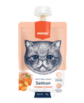 Wanpy Premium Lickable Creamy Meat Paste Salmon Chicken and Carrot Cat Treats 90g
