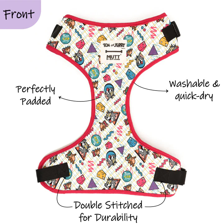 Mutt of Course Tom & Jerry Retro Fun Harness For Dogs & Cats