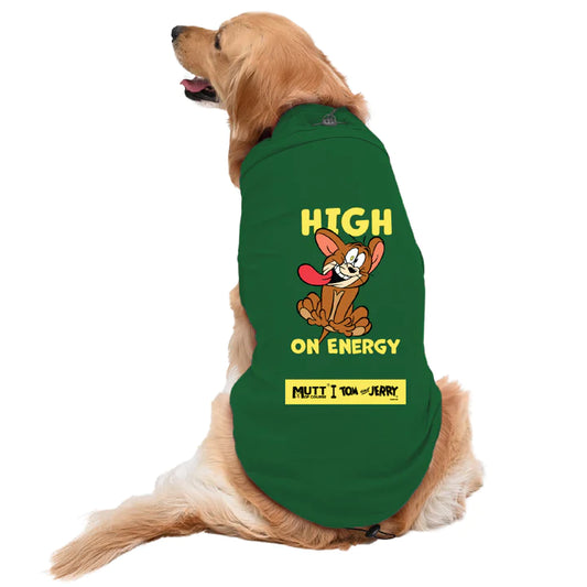 Mutt of Course Tom & Jerry High on Energy T-Shirt For Dogs & Cats