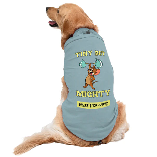 Mutt of Course Tom & Jarry Tiny But Mighty T-Shirt For Dogs & Cats