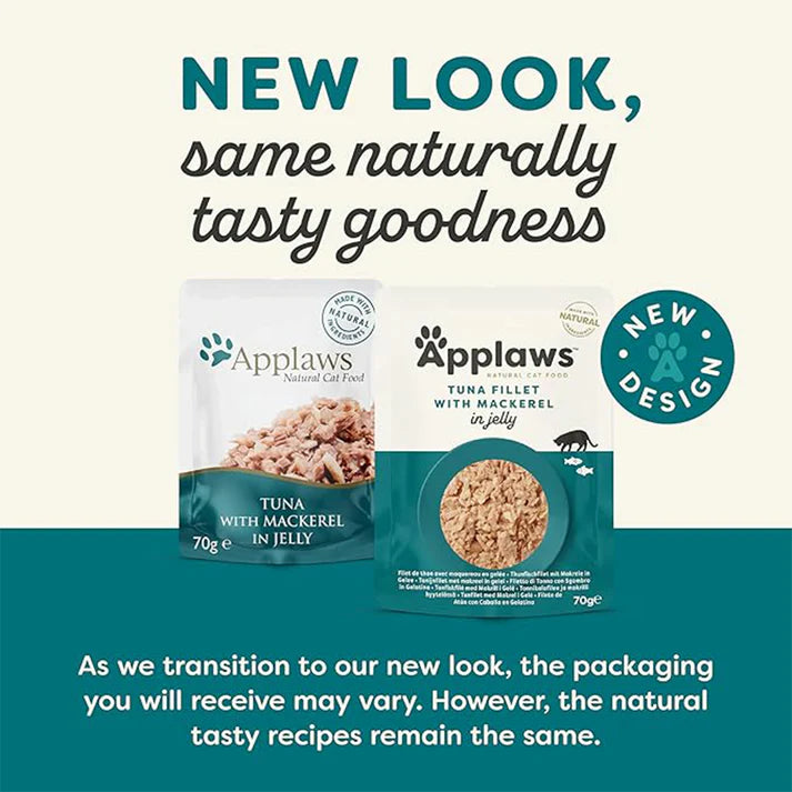 Applaws Tender Tuna with Mackerel in a Tasty Jelly Cat Wet Food 70g
