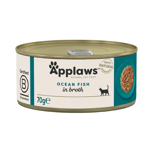 Applaws Ocean Fish in Broth Tin Cat Wet Food 70gm