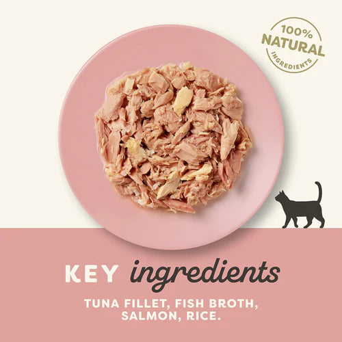 Applaws Cat Tin Tuna Fillet with Salmon in Broth 70gm