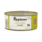 Applaws Tin Tuna Fillet with Seaweed in Broth Cat Wet Food 70gm