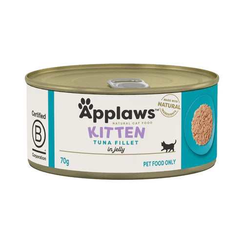 Applaws Tuna Fillet in Jelly Tin Kitten Wet Food 70gm