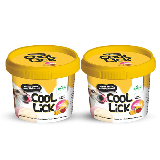 Basil Cool Lick Dog Ice-Cream Apple & Pumpkin 35gm Pack of 2