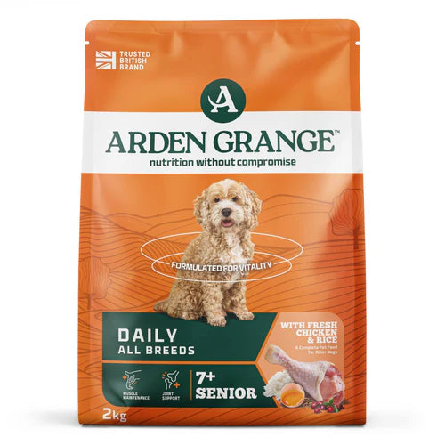 Arden Grange Adult Dry Dog Food Senior Chicken & Rice 2kg