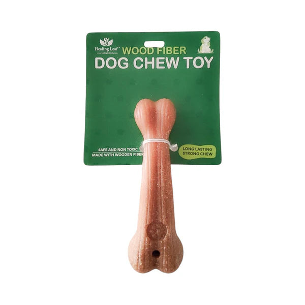 Healing Leaf Wooden chew Toys Bone For Dogs 11 x 3 x 0.5cm