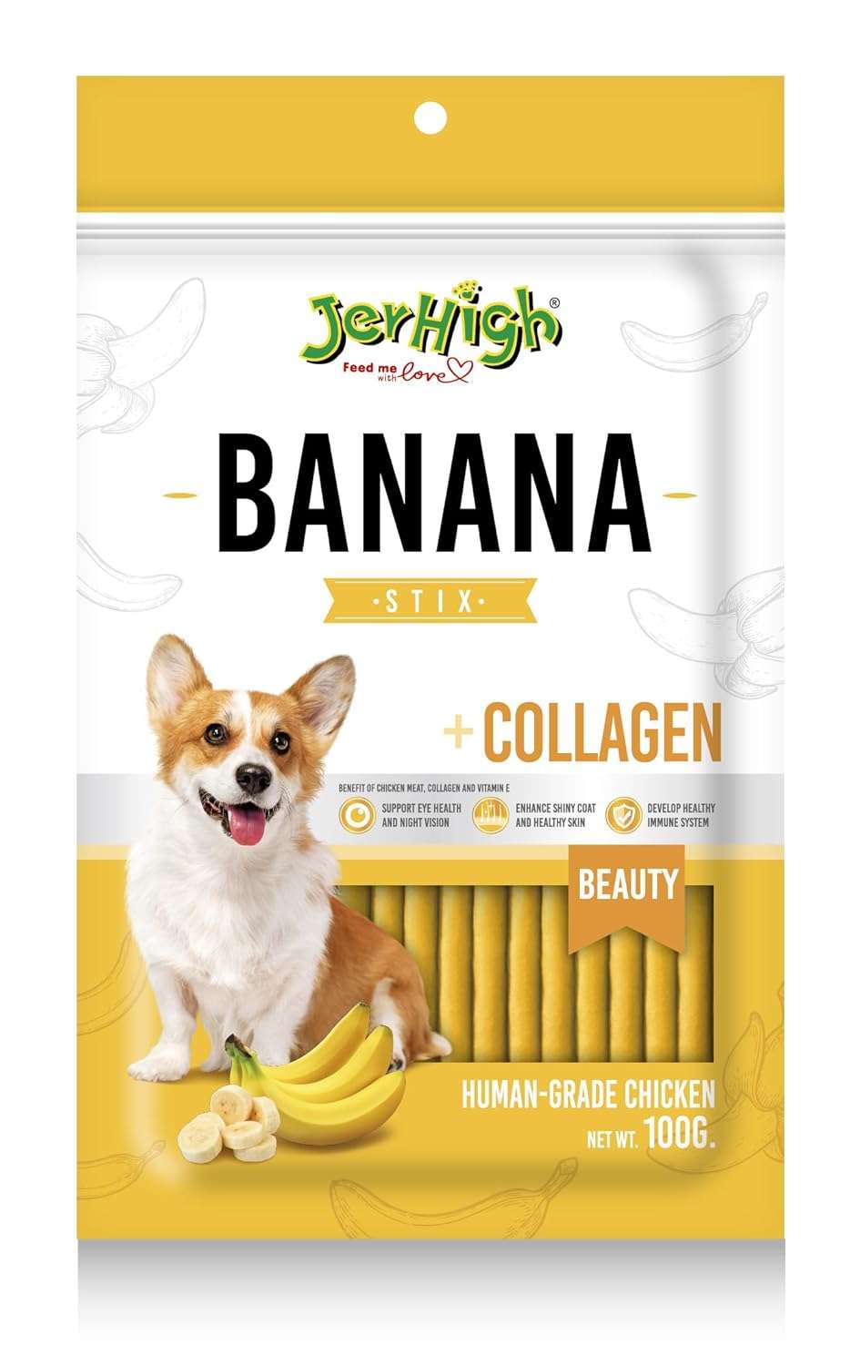 Jer High Banana Stix  100g