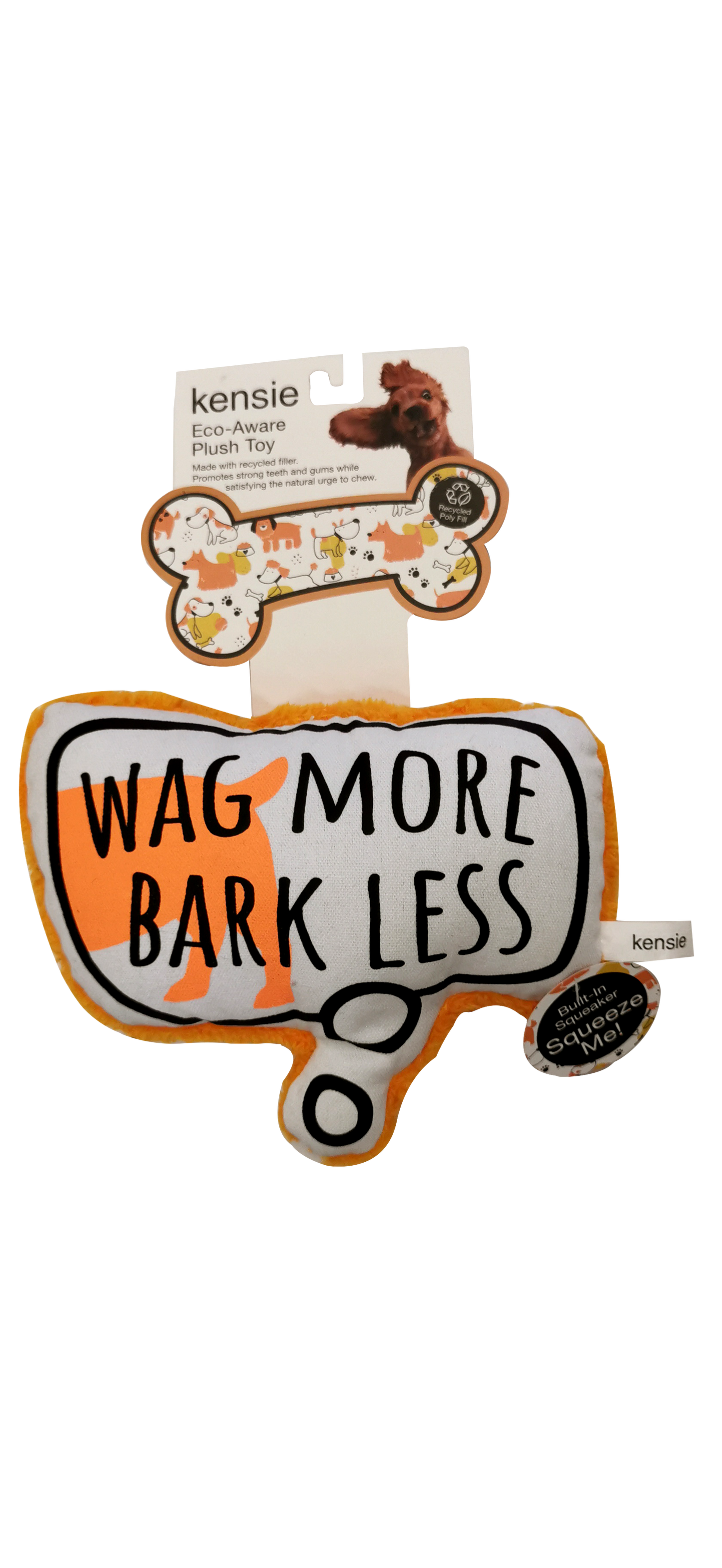 Black+Decker/ Kensie Wag More Bark Less Plush Dog Toy