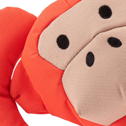 Beco Soft Michelle Monkey Toy with Squeaker for Dogs - Orange