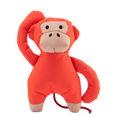 Beco Soft Michelle Monkey Toy with Squeaker for Dogs - Orange