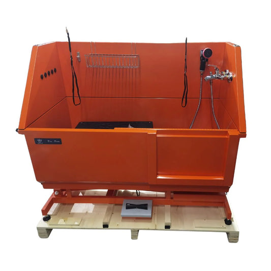 Aeolus Nova Electric Bathing Tub with Sliding Door Orange