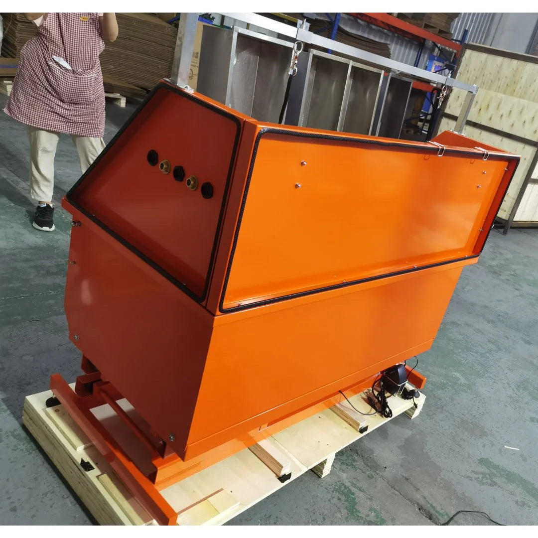 Aeolus Nova Electric Bathing Tub with Sliding Door Orange