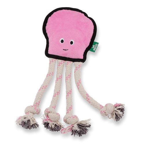 Beco Recycled Rough & Tough Octopus  Dog Toy