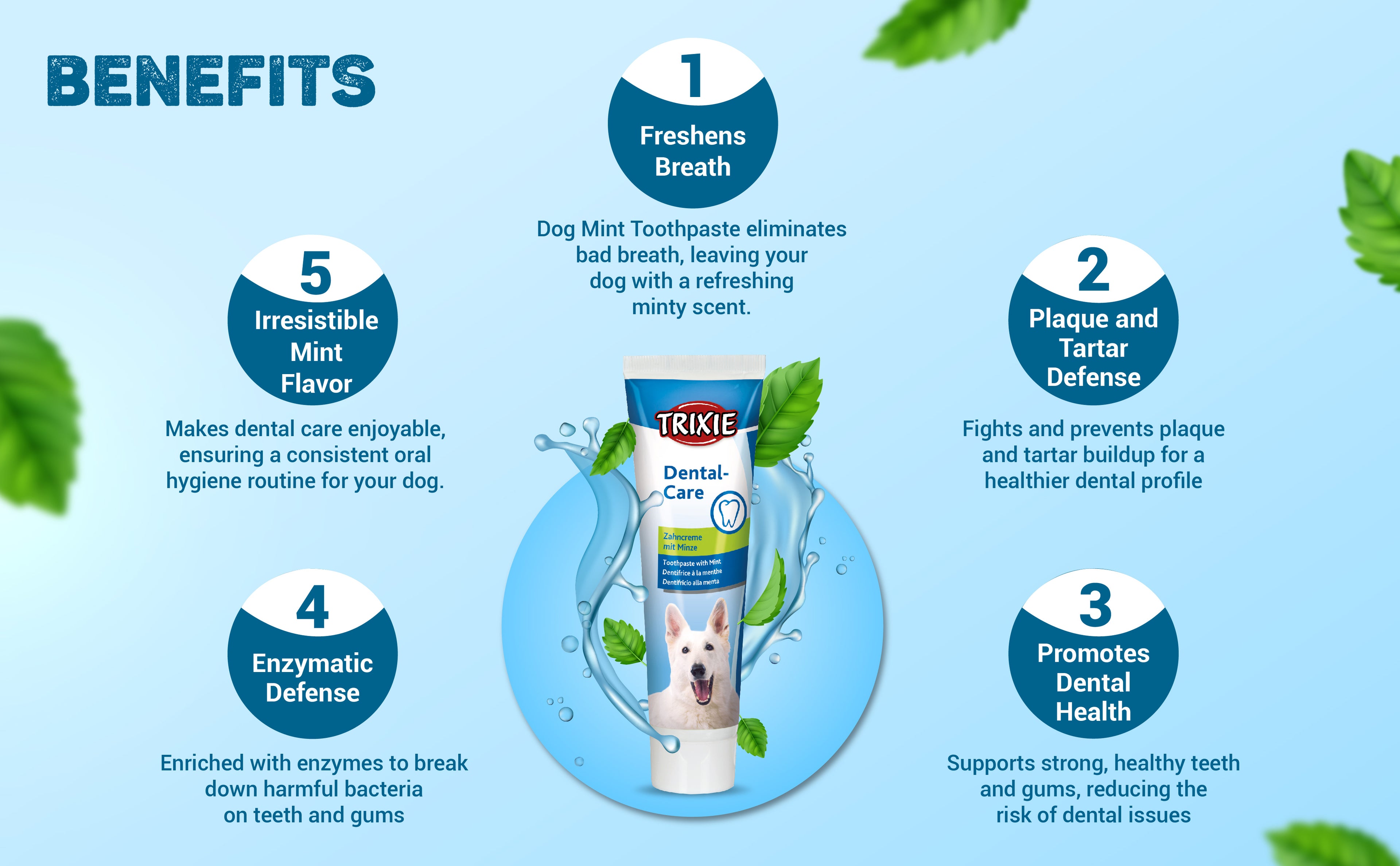 Trixie Dental Care Dog Toothpaste with Mint 100gm