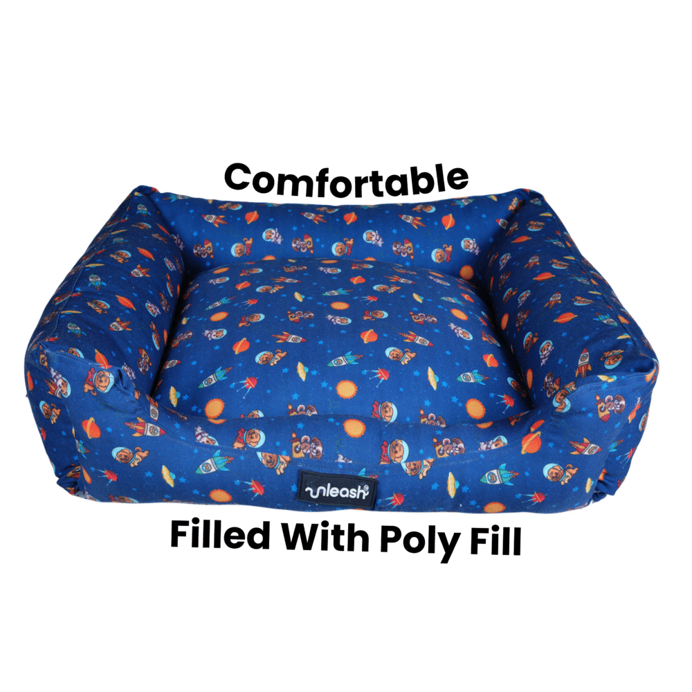 Unleash Bed Space Shuttle print For Dogs