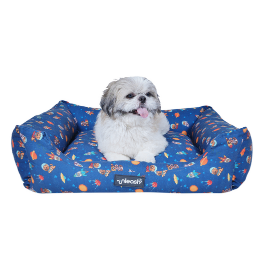 Unleash Bed Space Shuttle print For Dogs