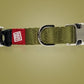 Gigwi Classic Line Collar With Reflective Stitching Sturdy Buckle with Metal D-Ring For Dogs Neck Size 48-70cm Green (XL)