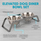 Pawpourri Dual Curved Diner I  Size 3.4" (L) x 6.7" (W) x 4" (H) I Bowl Size: 800ml each bowl