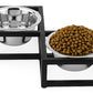 Pawpourri Elevated Diamond Shaped Diner I  Size 5.1" (D), 12" (L) x 6.5" (W) x 3" (H) I 470ML each bowl