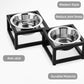 Pawpourri Elevated Diamond Shaped Diner I  Size 5.1" (D), 12" (L) x 6.5" (W) x 3" (H) I 470ML each bowl