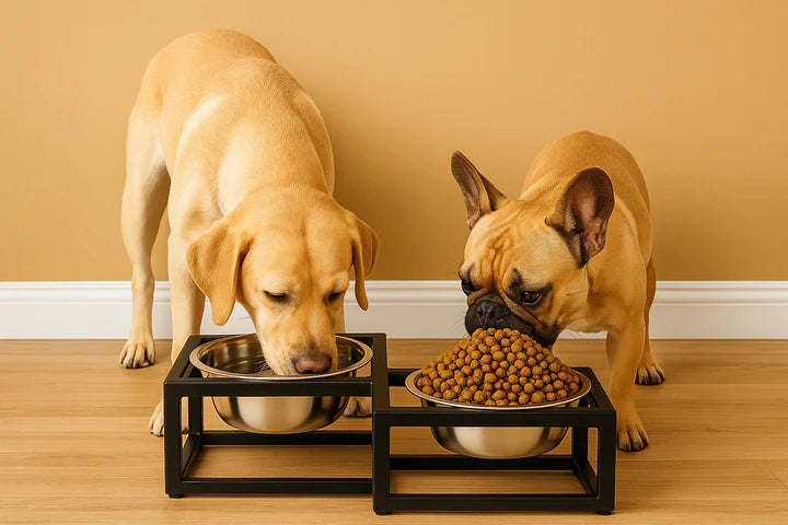 Pawpourri Elevated Diamond Shaped Diner I  Size 5.1" (D), 12" (L) x 6.5" (W) x 3" (H) I 470ML each bowl