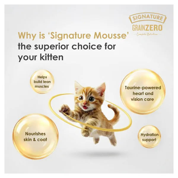 Signature Grain Zero Chicken Mousse Adult Cat Wet Food 80g (5+1) Buy 5 Get 1 Free