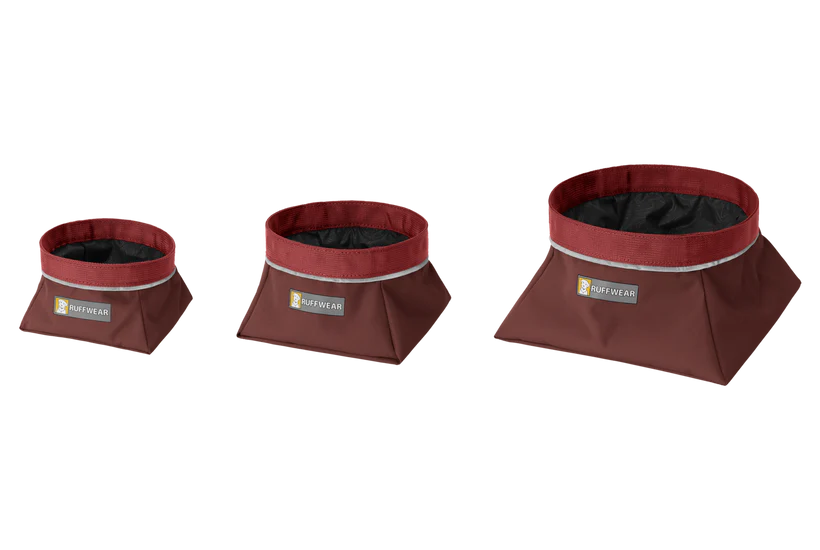 Ruffwear Quencher™ Packable Dog Bowl - Fired Brick