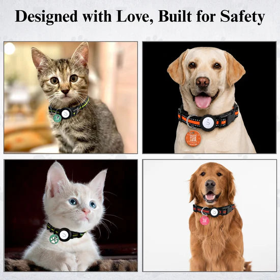 Kennel Genie Pet Tracker Kit Adjustable Collar For Dogs and Cats Work with Android