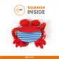 FOFOS Sealife Toy crab Dog Toy 21 x 4 x14 cm