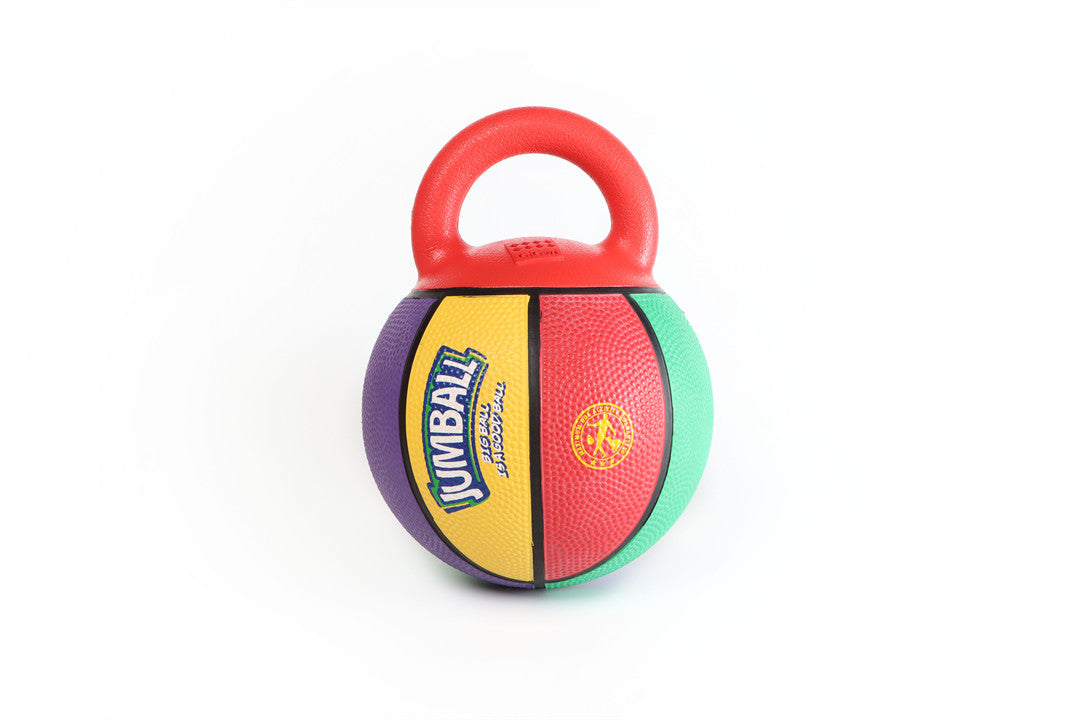 Gigwi Jumball Basketball Ball with Rubber Handle Multicolor M/L 20 x 20 x 25cm