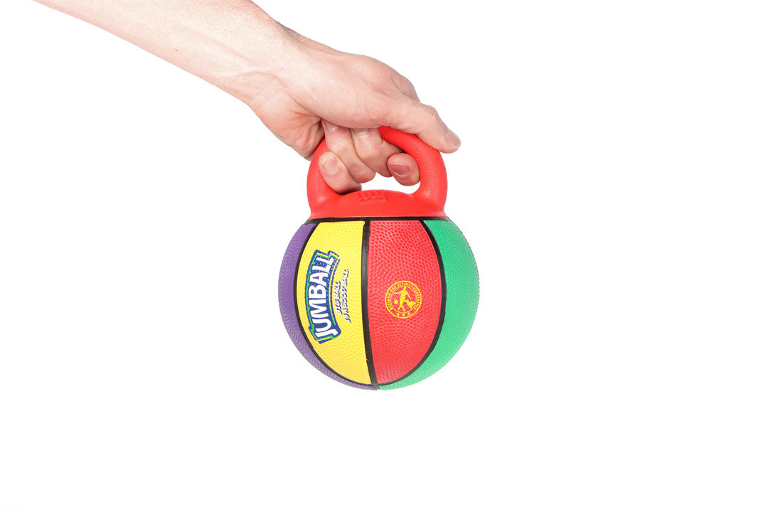 Gigwi Jumball Basketball Ball with Rubber Handle Multicolor M/L 20 x 20 x 25cm