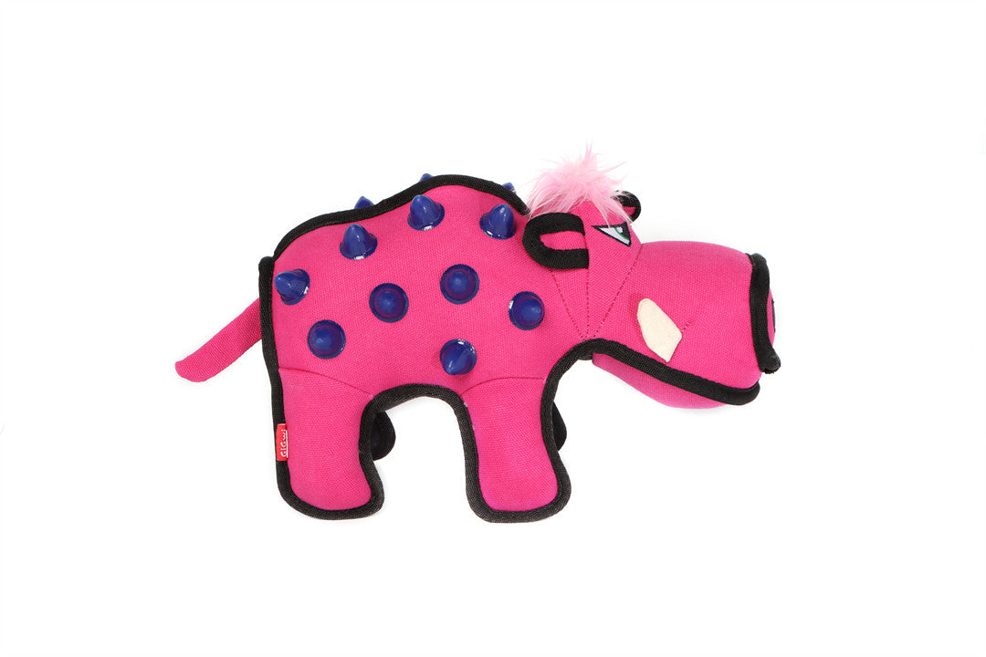 Gigwi Duraspikes Wild Boar Dog Toy Rose Pink 27x13x19cm
