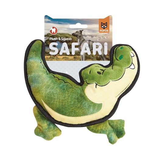 FOFOS Safari Line Crocodile Dog Toy 22 x 25 x 6.5 cm