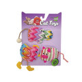FOFOS Catnip Interactive Chic Cat Toy 3pk - Pink 12x1.5x17.5cm