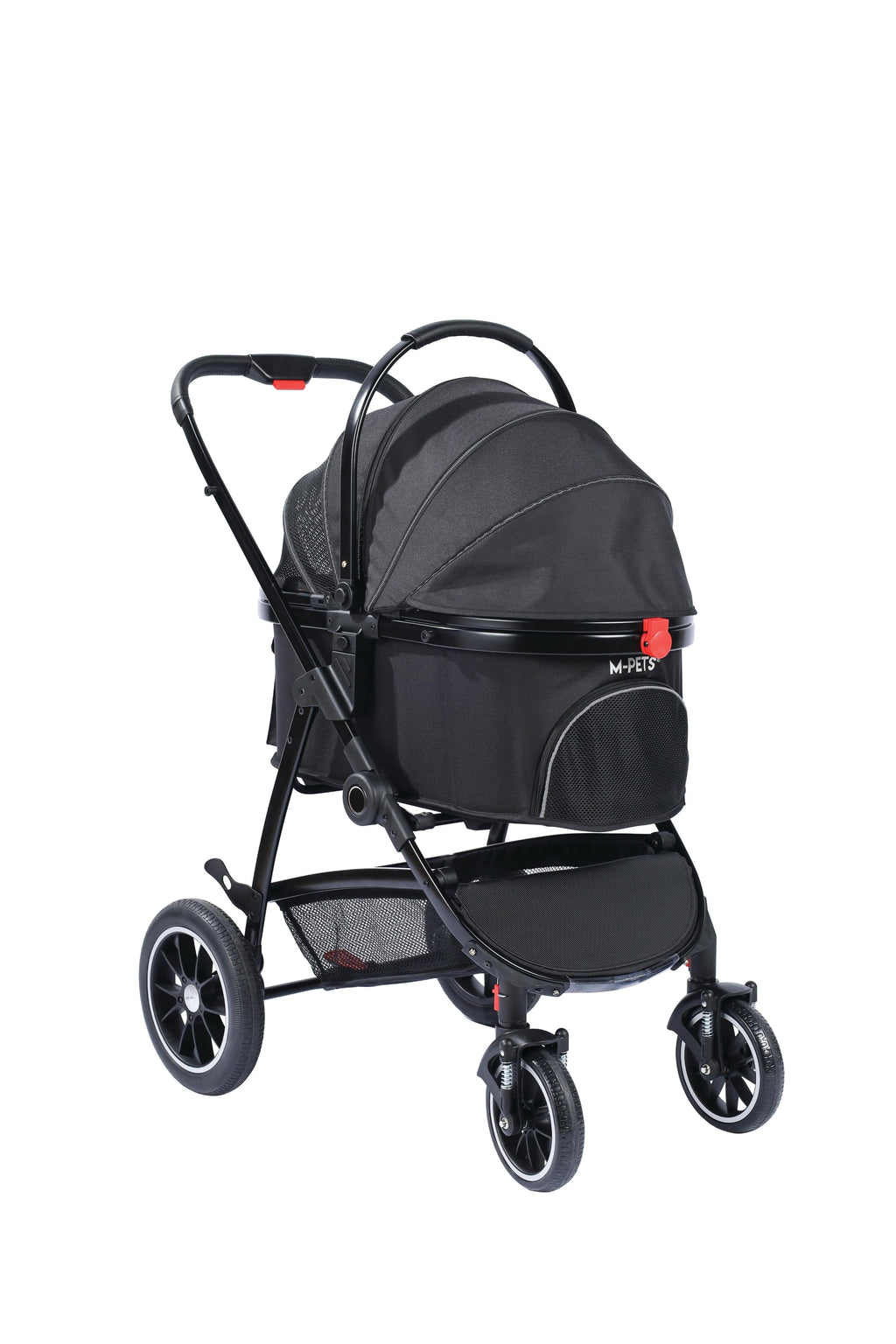 M-pets Conquest Detachable Pet Stroller 171x57.5x101cm for upto 25kg Dogs & Cats