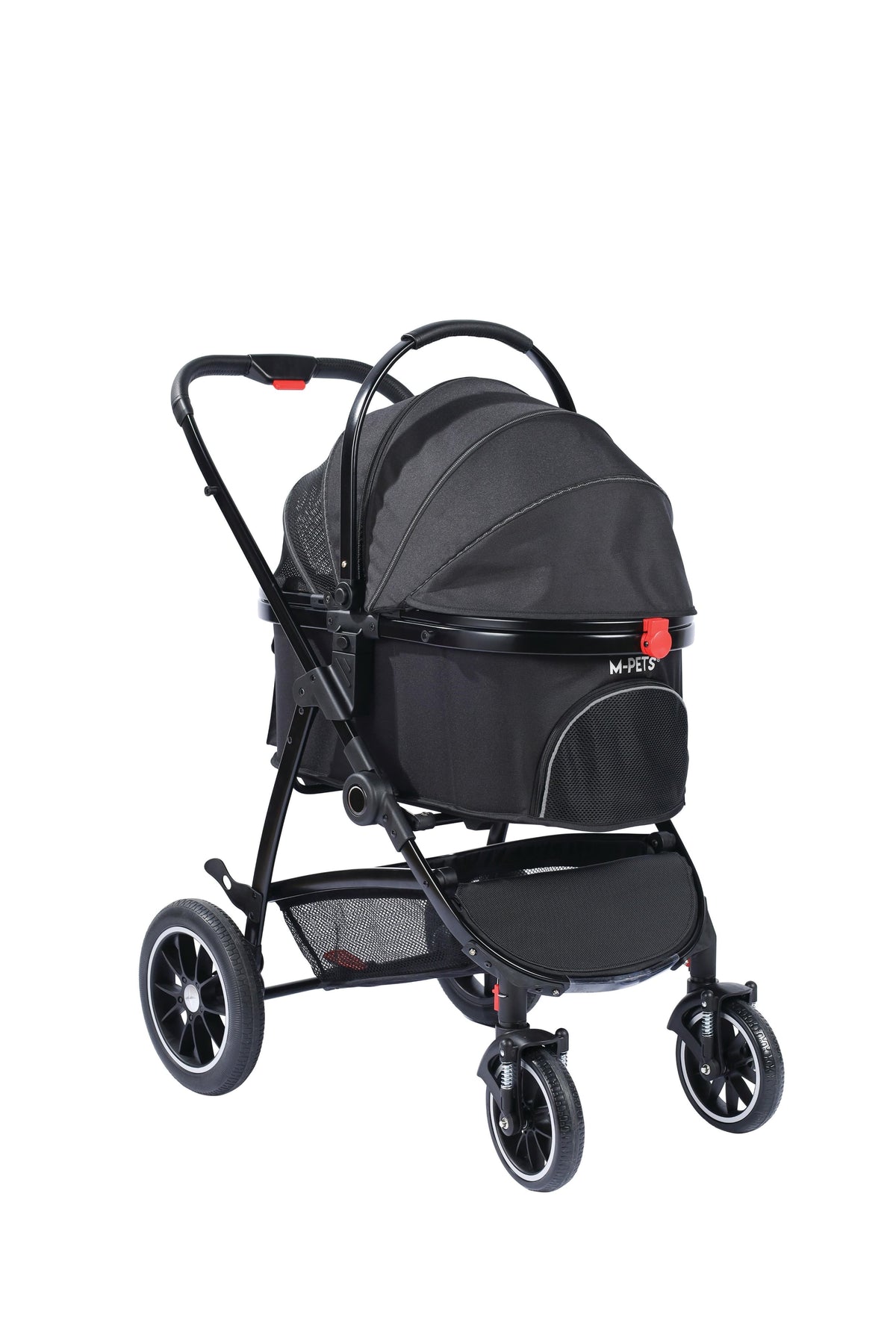 M-pets Conquest Detachable Pet Stroller 171x57.5x101cm for upto 25kg Dogs & Cats