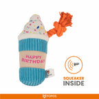 FOFOS Birthday Drink Dog Toy 9x8x20cm