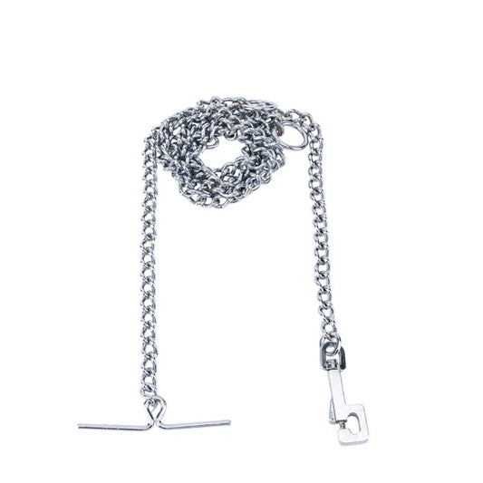 Kennel M.S. Tie Chain No.0 | Strong & Durable Metal Tie-Out Chain for Dogs l Chain Length 122cm (48") l 2.5mm